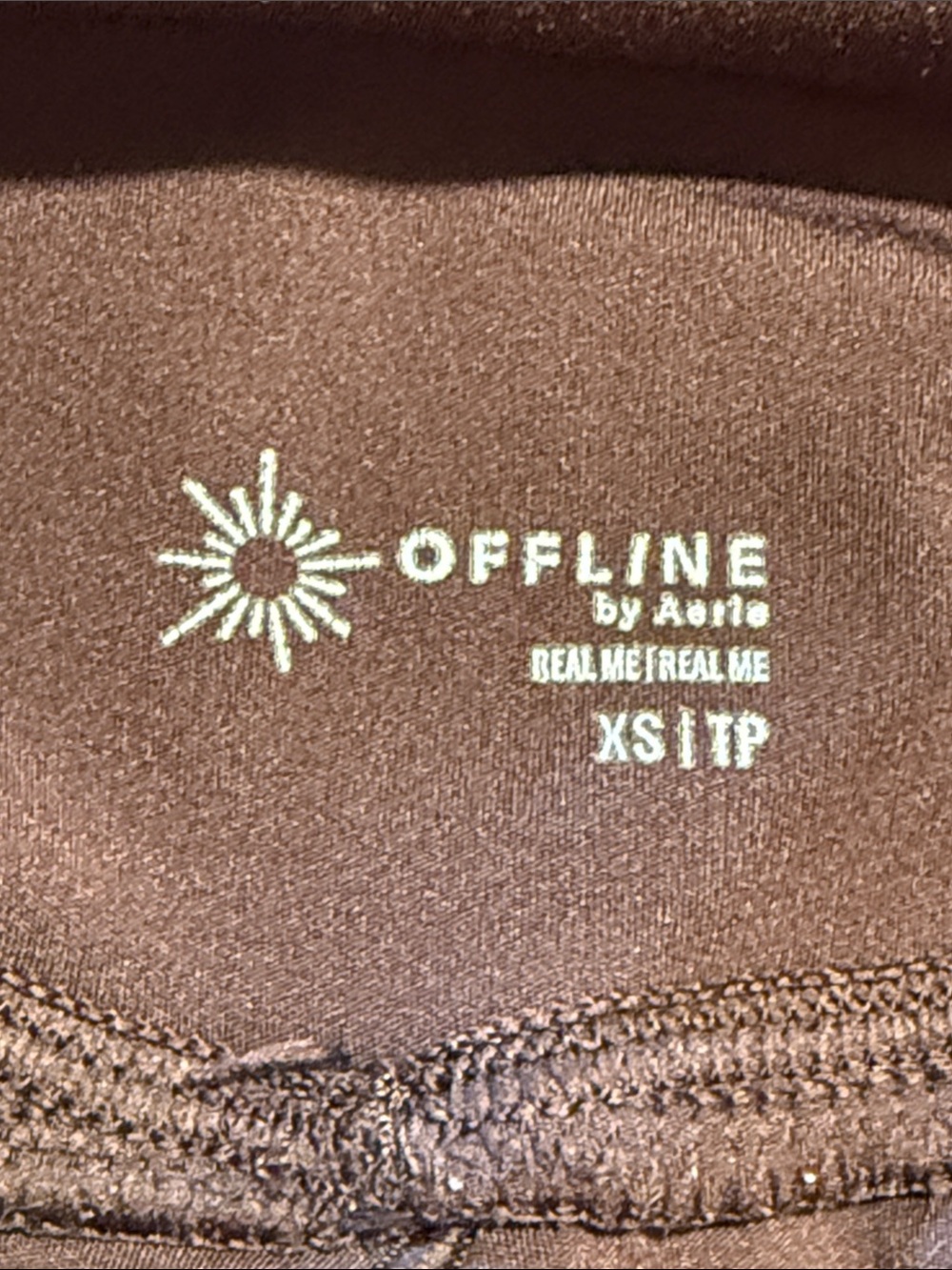 OFFLINE by Aerie XS Crossover Flowy Shorts Brown - Picture 5 of 5